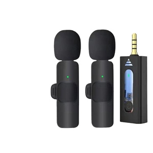 Microphone cravate sans fil K35 avec SNR de 70 dB pour diffusion en direct, enregistrement et diffusion – Amplification un-vers-deux - Product Image 5
