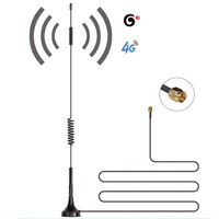 Antenne magnétique Omni RG174 câble aimant fort montage sur base 2db 3dbi ts9 tnc sma mâle broche GSM 2G 3G 4G LTE Antenne
