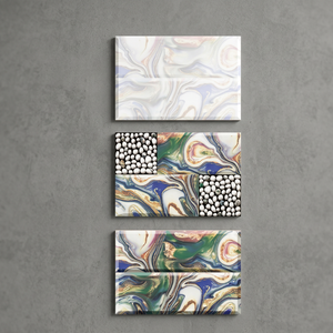 Carreaux muraux de cuisine en porcelaine super verte et blanche 300x450mm, surface polie, antidérapants, résistants aux acides, carreaux décoratifs en céramique pour la maison - Product Image 3