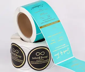 Package Self-Adhesive Sticker Cosmetics Private Labels For Cosmetic Shampoo Essential Oil Bottles And Box