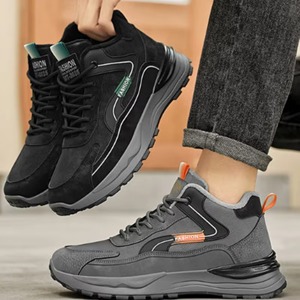 Nuevos Zapatos de Invierno para Hombre con Parte Superior de PU Artificial Cálida, Zapatos Casuales Impermeables y Antideslizantes, Zapatos Deportivos Duraderos con Suela Gruesa - Product Image 2