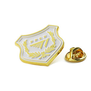 No Minimum Bulk Custom Lapel Pin 2d 3D Zinc Alloy Metal Pins <strong>First</strong> Place Gold Enamel Badge Pin with Packing <strong>Card</strong> - Product Image 3