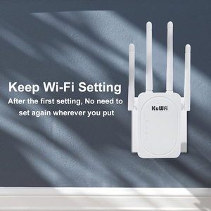Kuwfi Wifi Booster wifi khuếch đại tín hiệu Mở rộng LAN cổng mạng Mini 300Mbps 2.4G trong nhà Wifi Repeater - Product Image 2