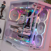 Jungle Leopard AS-01 Full Tower ATX Case SPCC/ABS Reinforced Glass 420mm Extra Long GPU Support Magnetic Dust Screen Fan Metal