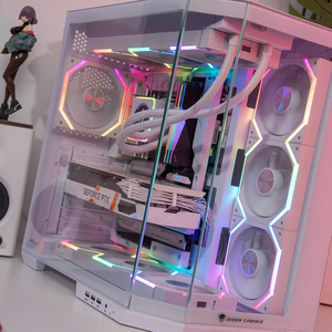 Jungle Leopard AS-01 ATX <b>Computer</b> <b>Case</b> SPCC/ABS Reinforced Glass 420mm Extra Long GPU Support Magnetic Dust Screen Side Window - Product Image 4