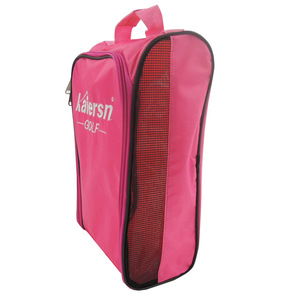 Sac à chaussures de golf respirant et imperméable Passen pour hommes et femmes Noir/Rose 33x23x11.5cm Tissu en nylon avec matériau PU - Product Image 3