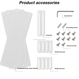 40pcs Transparent 3 Couches Acrylique Stand Display Rack Acrylique Stand Risers pour Parfum Jouet Figure Display Cases - Product Image 6