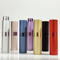 Flacon pulvérisateur de parfum vide en Aluminium, bouteille pour parfum, 8/10/15/20ml, de haute qualité, 7 pièces