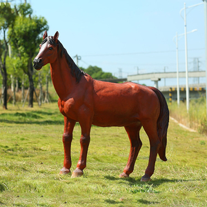 Statua di bronzo dei cavalli della vetroresina della scultura dei cervi della <span class=keywords><strong>tigre</strong></span> animale della resina all'aperto di grandi dimensioni per la decorazione del giardino - Product Image 5