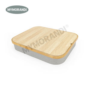 Bandeja con cojín para ordenador portátil, compartimento <span class=keywords><strong>de</strong></span> almacenamiento para coche, cama y sofá, novedad - Product Image 3