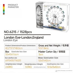 Bloques de Construcción del London Eye, Juguete Educativo de Construcción para Niños, Juguete Arquitectónico Creativo, Venta al por Mayor OEM - Product Image 2