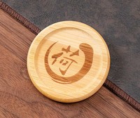 Sous-verres en bambou originaux, motif végétal des vertus chinoises traditionnelles, vente en gros en vrac pour la revente transfrontalière