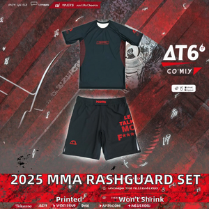 Nouveauté 2025 : Ensemble Rashguard et Short Extensible Personnalisé pour Homme en Spandex/Polyester – Respirant et Séchage Rapide pour MMA, Jiu-Jitsu et Grappling - Product Image 2