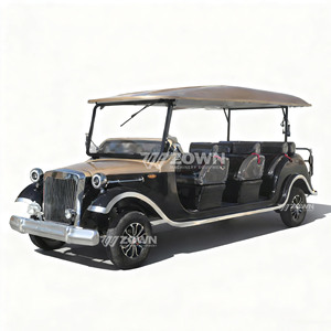 Voiture électrique classique rétro certifiée CE, 11 places, idéale pour les parcs et les attractions touristiques. - Product Image 2