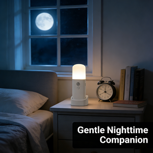 6 Inch LED Motion Sensor Night <b>Light</b> USB Rechargeable Dimmable Portable Lamp 1200Mah Battery for Bedroom Living Room Hallway - Product Image 6