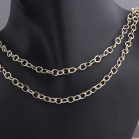 Fine plaine 14K or rempli + torsadé S925 chaîne à maillons en argent deux tons chaîne en métal mixte pour collier à faire soi-même Bracelet fabrication de bijoux