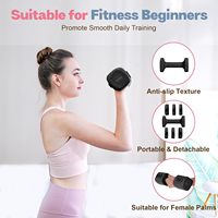 Ensemble d'haltères réglables Kisnbld 2-4-1, poids libres pour femmes, réglage rapide 2lb-5lb, 4-en-1, entraînement à domicile