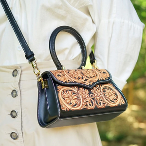 广州蜗牛真皮手工时尚奢华包设计师名牌女士手袋女式工作手提袋 - Product Image 3