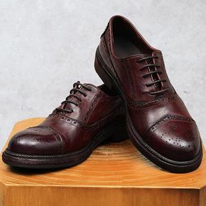 Chaussures élégantes pour hommes, en cuir véritable, semelle composite, à lacets, pour occasions formelles. - Product Image 5