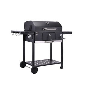 <span class=keywords><strong>Griglia</strong></span> da Tavolo BBQ, Cucina Esterna con Piccolo Affumicatore Industriale, <span class=keywords><strong>Griglia</strong></span> <span class=keywords><strong>Quadrata</strong></span> da Picnic su Carrello, <span class=keywords><strong>Griglia</strong></span> a Carbone - Product Image 2