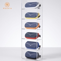Étui à lunettes de soleil en EVA style denim, antichoc, avec mousqueton, portable, personnalisable, vente en gros