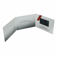 Carte-cadeau en papier personnalisée, brochure vidéo pour la promotion marketing de la marque