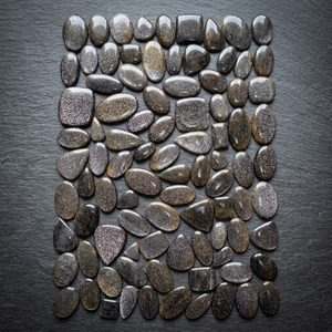 Natural Black Sunstone Cabochon Wholesale Lot Loose Gemstone for Jewelry Making Wholesale Price Lot Sunstone Cabochons - Product Image 1
