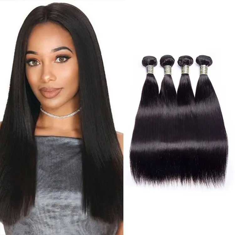 Groothandel Braziliaanse Peruaanse Cuticula Uitgelijnd Ruwe Bot Recht Maagdelijk Haar Menselijk Haar Weave Human Hair Extensions Bundels