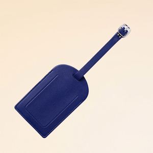 Fashion PU Luggage Tags for Trip Faux Leather Suitcase Tags for Travel Business Gifts Bag Tags for Wedding Gift Can Custom Logo - Product Image 1