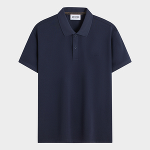 Aristino Homme 97% Coton Mercerisé 3% Spandex Tissu Large Bouton Smart Chemise Décontractée Coupe Régulière Manches Courtes Solide - Product Image 1