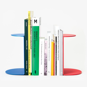 Sujetalibros de Metal Duraderos con Forma y Color Personalizados, Diseño Simple, Sujetalibros Portátiles, Soporte para Libros Pesados para el Hogar y la Oficina - Product Image 1