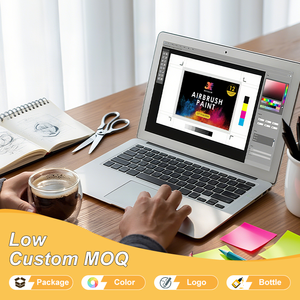 Bộ dụng cụ sơn airbrush chuyên nghiệp đầy đủ với chất làm chậm khô dành cho người chơi mô hình & đồ thu nhỏ, màu acrylic - Product Image 4