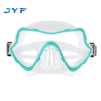 Masque de plongée pour adultes de haute qualité personnalisé de la marque JYF, casque de plongée avec verres en verre trempé