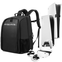 Hochwertiger Wasserdichter Stoßfester Langlebiger Leichter Nylon-Reißverschluss-Rucksack Große Kapazität Schutz für PlayStation 5 Slim/PSVR2