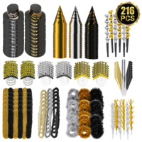 Kit de Faveurs de Fête « Tycoon d'Or » avec Chapeaux Coniques et Lunettes, Kit d'Accessoires de Costume de Milliardaire DIY pour le Réveillon du Nouvel An