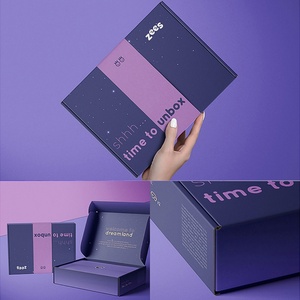 Boîte d'emballage en carton ondulé personnalisée avec impression à l'encre de soja pour les produits de soin de la peau, les parfums, les vêtements, les bijoux - Product Image 2