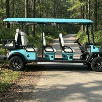Carrito de Golf Eléctrico de Litio Personalizado de 8 Plazas, 72 V, Calidad Premium con Diseño de Color y Logotipo Gratis para Uso en Hoteles o en Casa