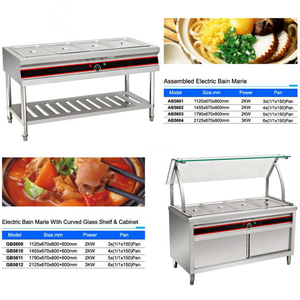 Coperchio di vetro elettrico da tavolo commerciale Bain Marie per <span class=keywords><strong>attrezzatura</strong></span> da Catering - Product Image 6