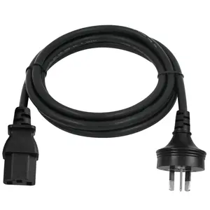 H05VV-F 0.75MM2 Portable Outdoor Waterproof 250V 10A 3 Pin AU/Argentina plug to C13 Cable AC Power Cord