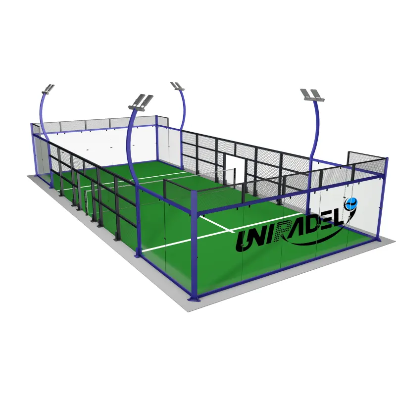Uni Indoor/Outdoor New Style Panoramic Padel Tennis Court Canchas De Padel For Paddle Court