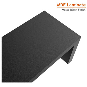 Bathroom <b>Shelves</b> <b>Wall</b> Mounted Rectangular Black <b>Floating</b> Shelf For Storage And Display In Bathroom - Product Image 3