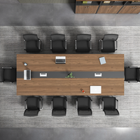 Table de réunion Mobilier commercial Table de bureau moderne Table de conférence exécutive et chaises Ensemble pour salle de conférence Mobilier de bureau