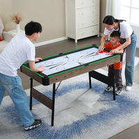 Table de billard pliable en bois massif pour usage domestique, sans installation requise, table multifonctionnelle 3-en-1 pour enfants