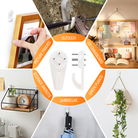 Crochets muraux invisibles en plastique sans clou pour accrocher des photos, crochets pour décorer les cadres photo, accessoires de suspension pour la maison