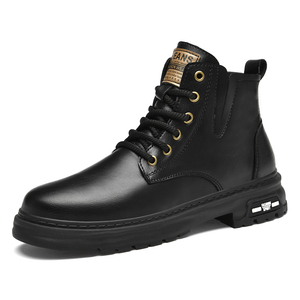 <span class=keywords><strong>Botas</strong></span> de herramientas para <span class=keywords><strong>hombre</strong></span>, <span class=keywords><strong>botas</strong></span> Martin, seguridad en el trabajo, al aire libre, Chukka, senderismo, senderismo, cuero, parte superior media alta, forro polar grueso, algodón cálido - Product Image 2