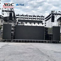 Écran LED XGC P3.91 8K HDR10+ étanche IP65 avec structure en aluminium antirouille pour événements extérieurs et locations d'entreprise