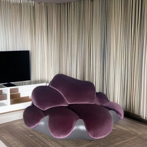Appartement japonais canapé style fleur canapé-lit canapé moderne usine vente en gros velours canapé-lit canapé - Product Image 5