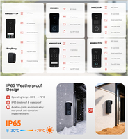 Interphone vidéo intelligent Hiwink pour maison connectée, grand angle 148°, caméra de sonnette filaire PoE résistante à l'eau, contrôle à distance via l'application Tuya