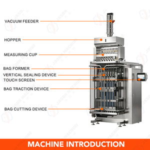Máquina automática de envasado de café instantáneo <span class=keywords><strong>en</strong></span> sobres tipo stick, multicanal, para sobres de 10g con sellado trasero, máquina de envasado de café liofilizado - Product Image 3