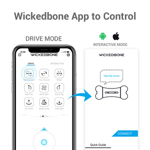 Wickedbone Wireless APP controllo interattivo cane giocattolo eco-friendly PC materiale attivo in movimento stile classico e moderno - Product Image 3